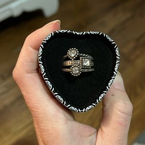 Brighton 3 Rings - Stackable - Sterling Silver